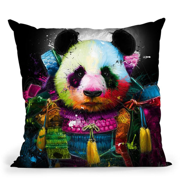Panda Samourai Throw Pillow By Patrice Murciano
