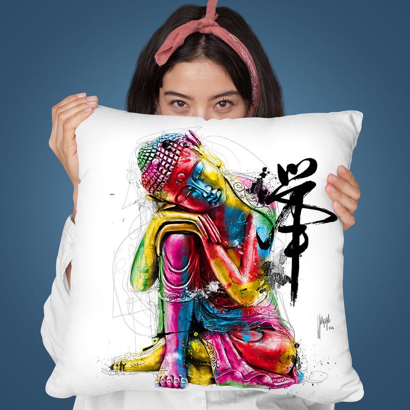 Bouddha Fengui Throw Pillow By Patrice Murciano
