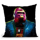 Rock N' Kong Throw Pillow By Patrice Murciano