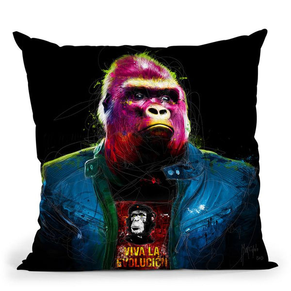 Rock N' Kong Throw Pillow By Patrice Murciano