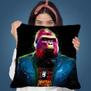 Rock N' Kong Throw Pillow By Patrice Murciano