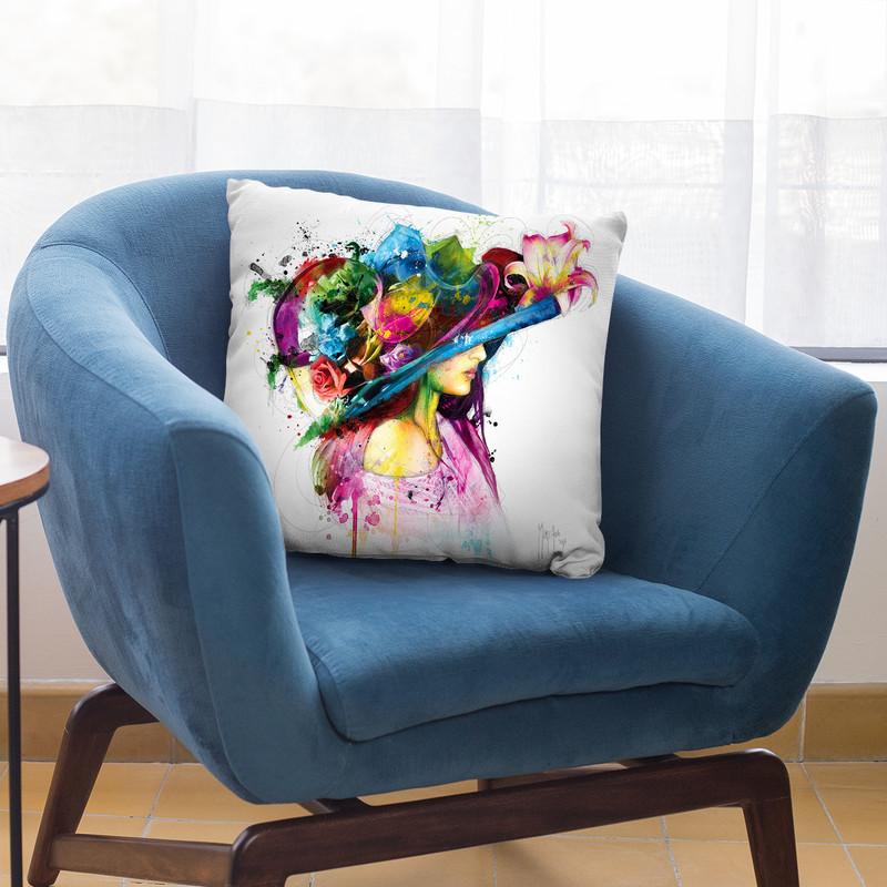 Romantic Flowers Throw Pillow By Patrice Murciano