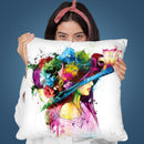 Romantic Flowers Throw Pillow By Patrice Murciano