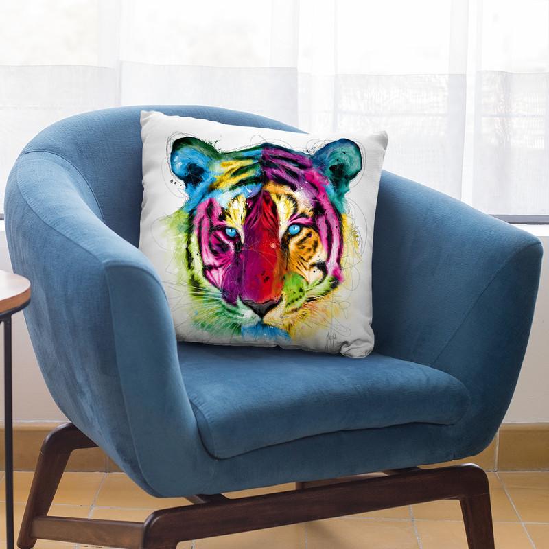 Tiger Throw Pillow By Patrice Murciano