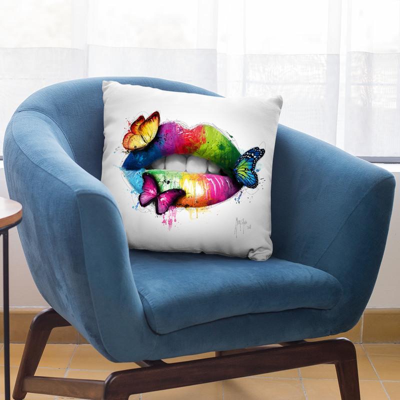 Butterfly Kiss Throw Pillow By Patrice Murciano