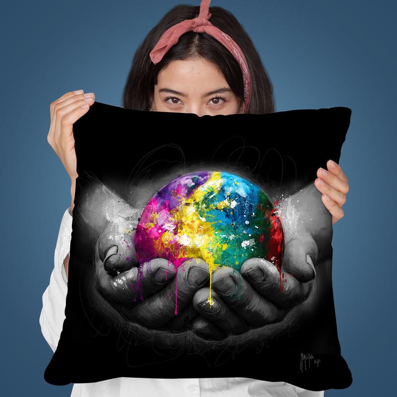 We Are The World Throw Pillow By Patrice Murciano