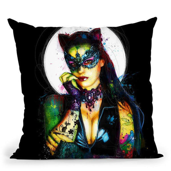Catwoman Throw Pillow By Patrice Murciano