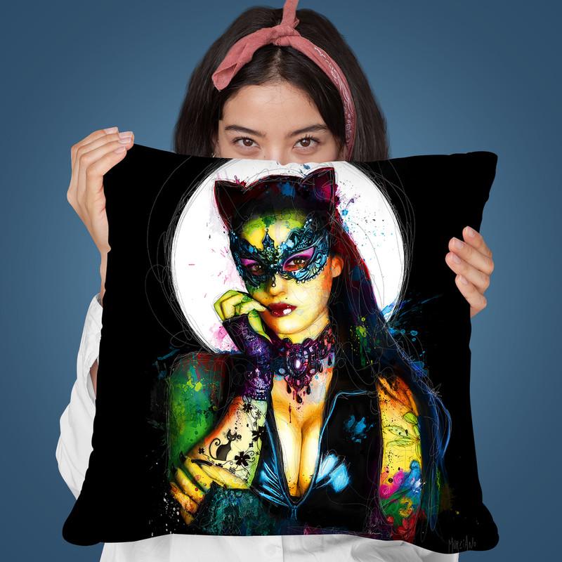 Catwoman Throw Pillow By Patrice Murciano