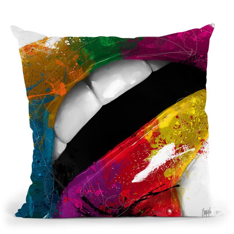 Chupa Kiss Throw Pillow By Patrice Murciano