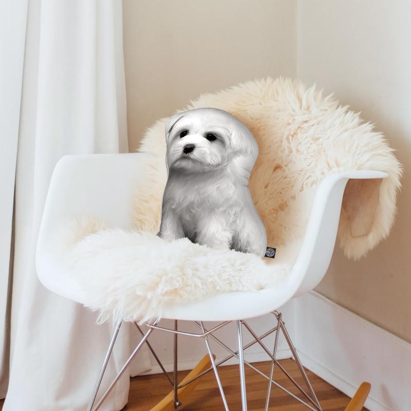 Maltese Throw Pillow By All About Vibe