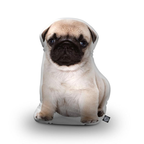 Pug Fawn Throw Pillow By All About Vibe
