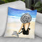 Beach Time Throw Pillow By Rongrong