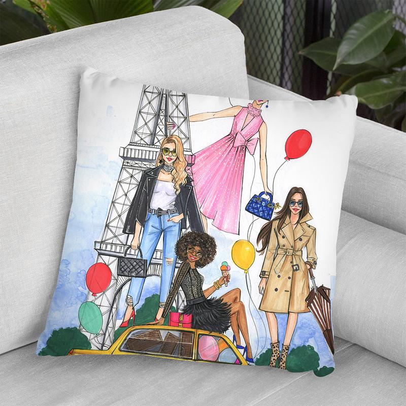 September Fashion Month Throw Pillow By Rongrong