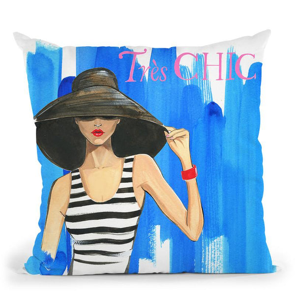 Tres Chic Throw Pillow By Rongrong