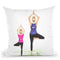 Yogi And Little Yogi Throw Pillow By Rongrong