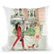 City Walk In The Spring Throw Pillow By Rongrong