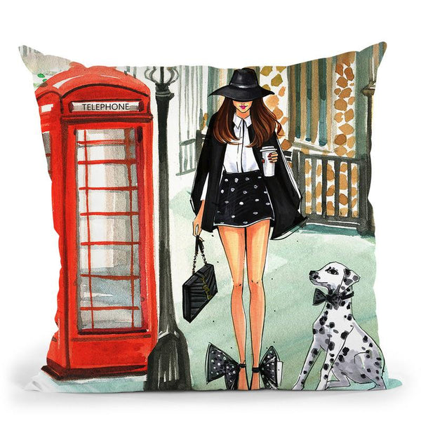 Black And White Monday Throw Pillow By Rongrong