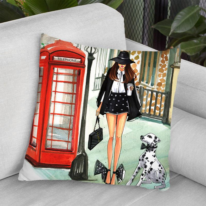 Black And White Monday Throw Pillow By Rongrong