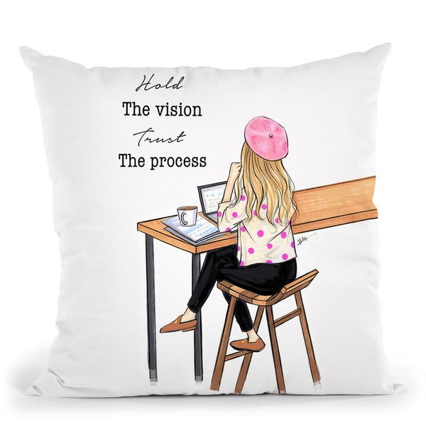 Hold The Vision Throw Pillow By Rongrong