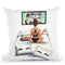 Breakfast In Tiffany Throw Pillow By Rongrong