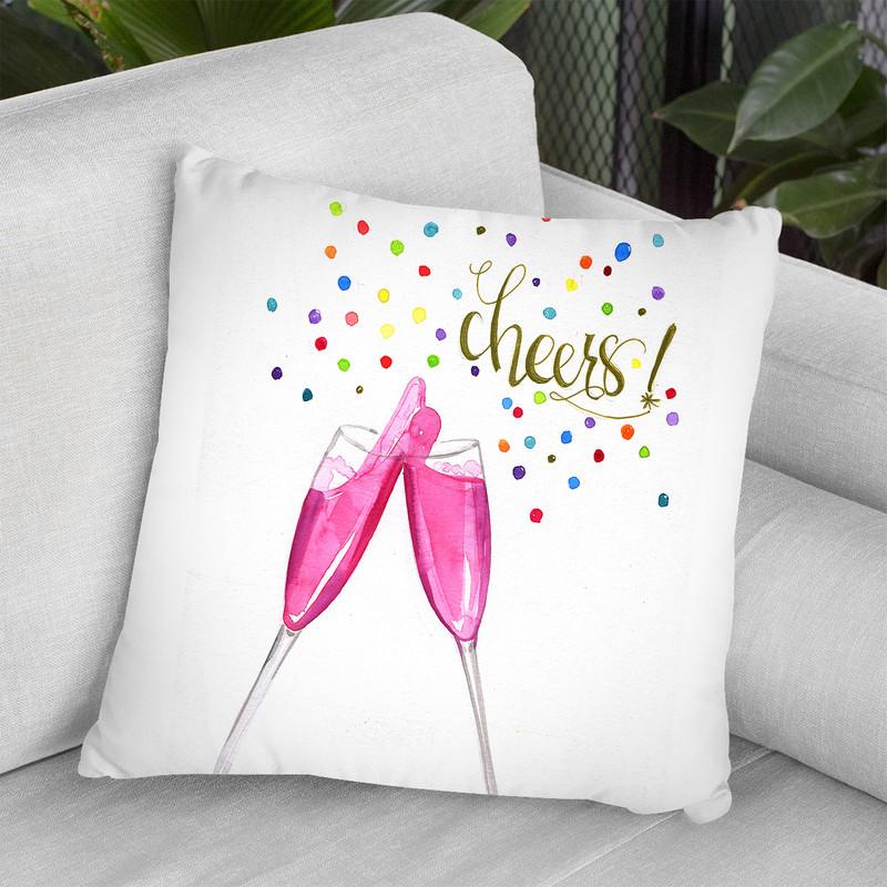 Cheers Throw Pillow By Rongrong