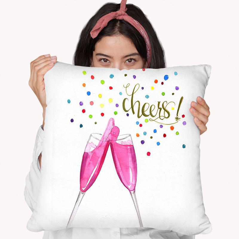 Cheers Throw Pillow By Rongrong
