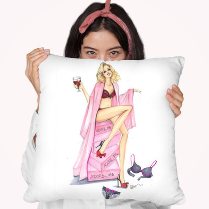 Adore Me Throw Pillow By Rongrong