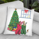 Christmas We Are Together Throw Pillow By Rongrong
