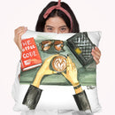 Coffee Flat Lay Throw Pillow By Rongrong