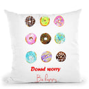 Donuts Throw Pillow By Rongrong