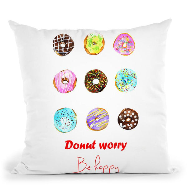 Donuts Throw Pillow By Rongrong