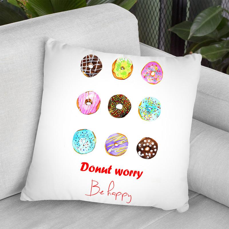 Donuts Throw Pillow By Rongrong