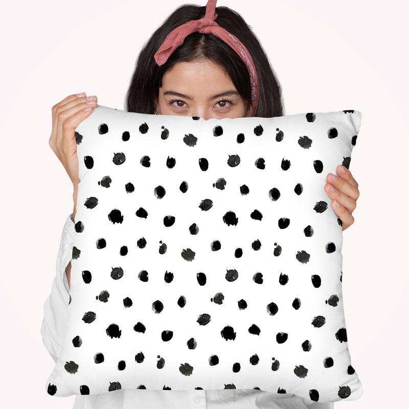 Dots Throw Pillow By Rongrong