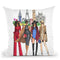 Fashion Week Ladies Throw Pillow By Rongrong