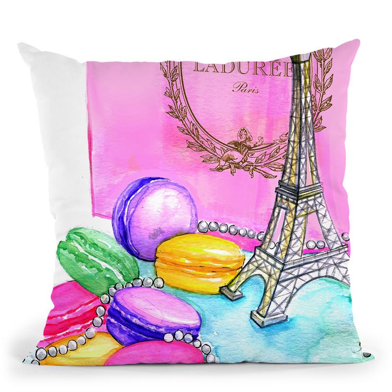 Afternoon In Paris Throw Pillow By Rongrong