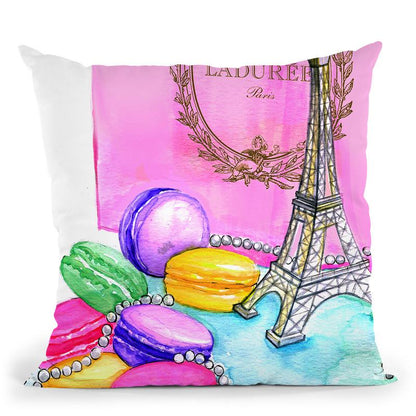 Afternoon In Paris Throw Pillow By Rongrong