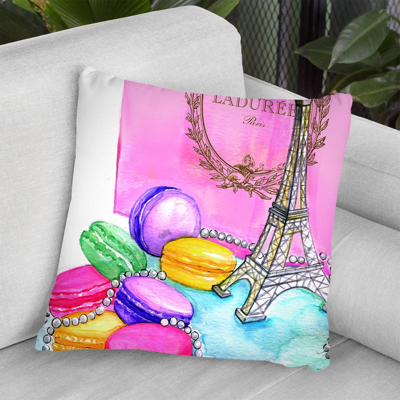 Afternoon In Paris Throw Pillow By Rongrong