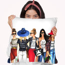 Fashionistas Gotta Have Fun Throw Pillow By Rongrong