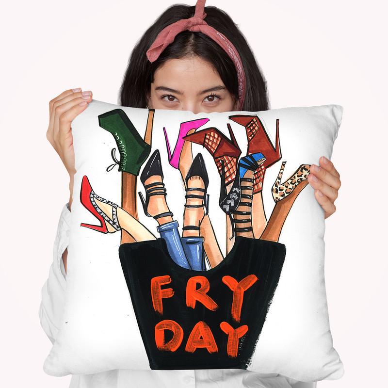 Fry Dayoes Throw Pillow By Rongrong