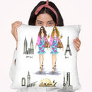 Girlbooss Around The World 2 Throw Pillow By Rongrong