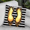 Heels And Strips Throw Pillow By Rongrong