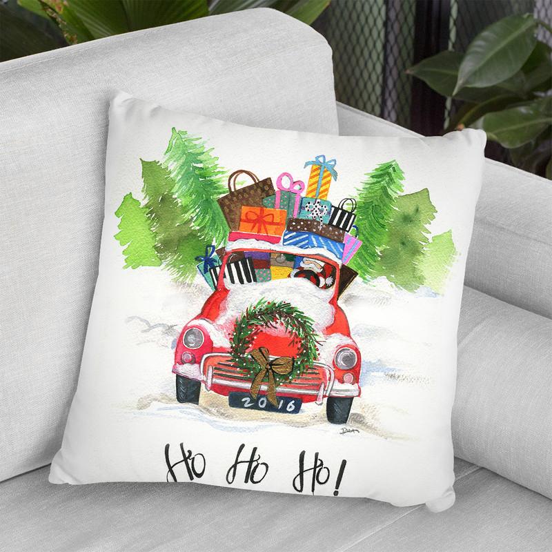 Ho Ho Ho Throw Pillow By Rongrong