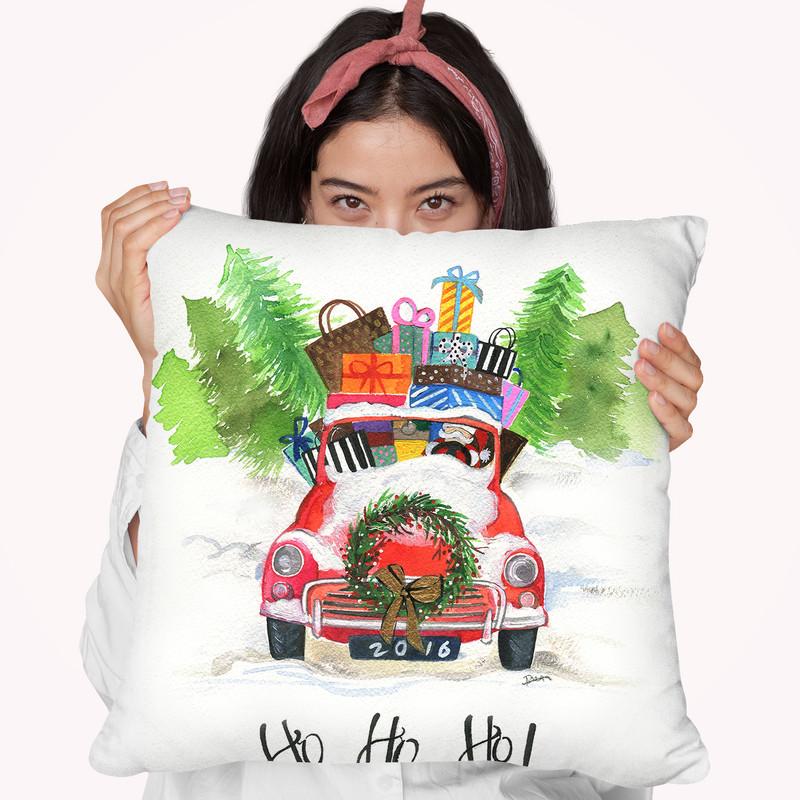 Ho Ho Ho Throw Pillow By Rongrong