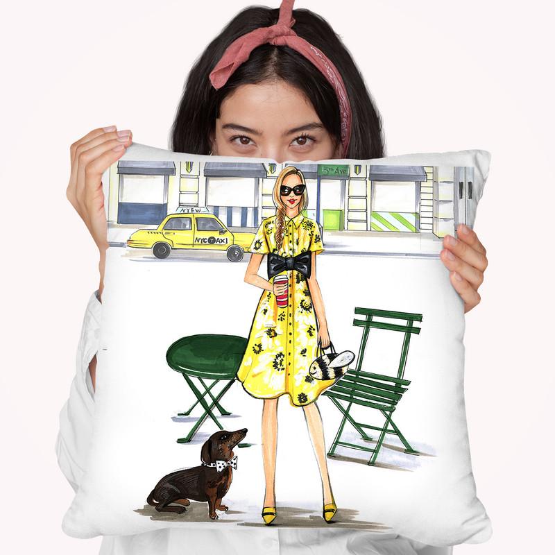 Kate Spade Kinda Day Throw Pillow By Rongrong