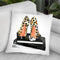 Lepordoes And Chanel Book Throw Pillow By Rongrong