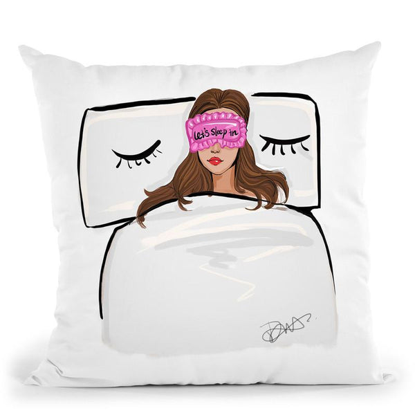 Let'S Sleep In Throw Pillow By Rongrong