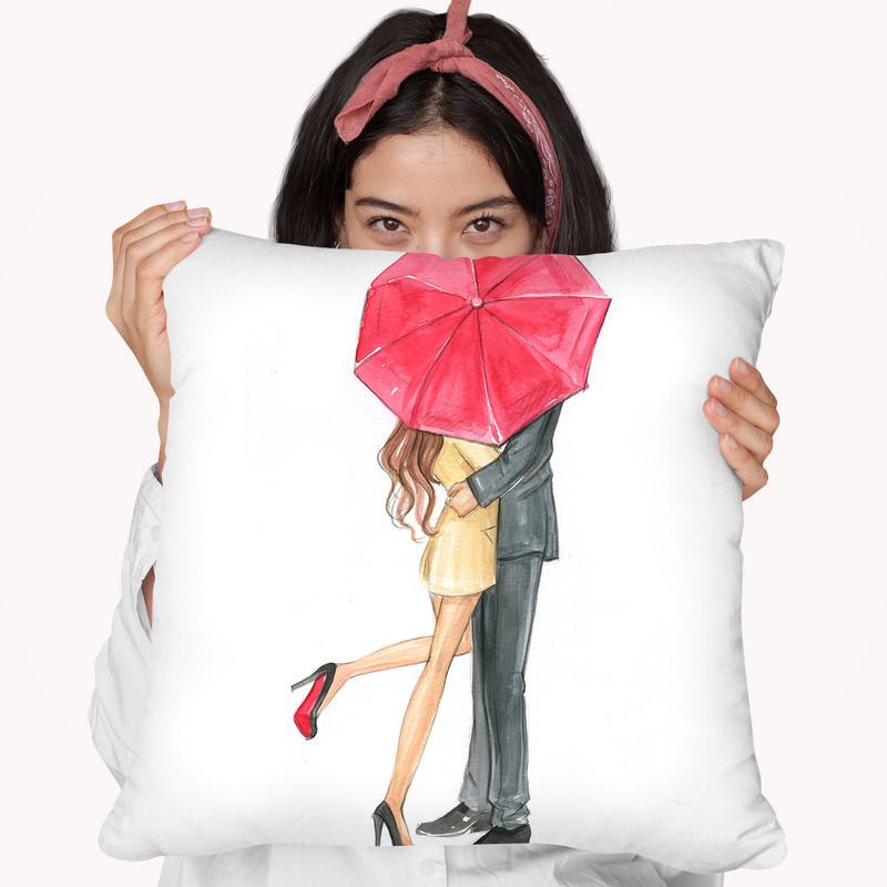 Love In The Air Valentine'S Day Throw Pillow By Rongrong