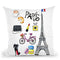 Paris Art Throw Pillow By Rongrong