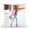 Pink Fashionistas Throw Pillow By Rongrong