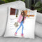 Pink Fashionistas Throw Pillow By Rongrong